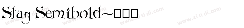Stag Semibold字体转换